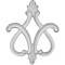 Ekena Millwork 19 3/8"W x 23 5/8"H x 2"P Fleur de Lis Onlay ONL19X24X02FL - alternate 1